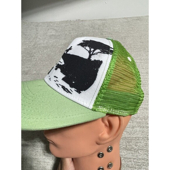 Turtle Bay Hat Adjustable Green Cap Adult Green And White SnapBack - Picture 5 of 9